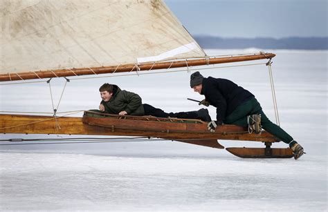 Ice Sailing on the Hudson River