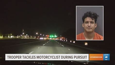 FHP trooper tackles motorcyclist during high-speed chase | wtsp.com