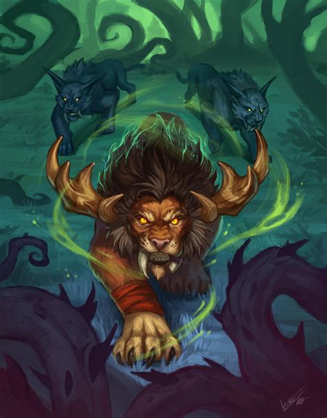 Emerald dream druid by Cynthi-art on DeviantArt