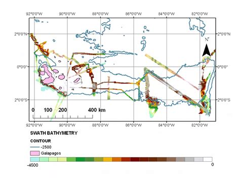 Multibeam bathymetry plotted in the study area. Data source GEOMAR... | Download Scientific Diagram