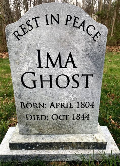 IMA GHOST Funny Halloween Tombstone Headstone Cemetery Yard Prop - Etsy ...