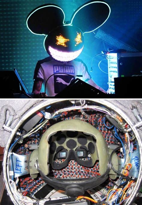 The inside of a Deadmau5 helmet. : r/interestingasfuck