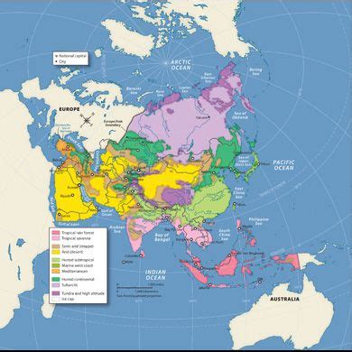 Asia: Climate Map