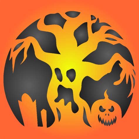 Halloween Scary Tree Stencil Reusable Wall Fabric Furniture Painting Template | eBay