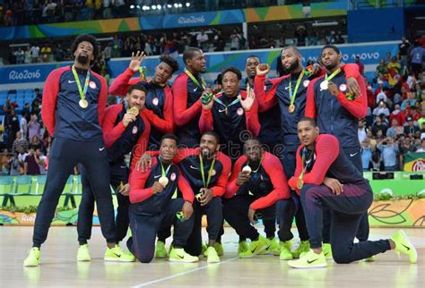 USA Basketball Team in the Final of the Olympic Editorial Stock Photo ...