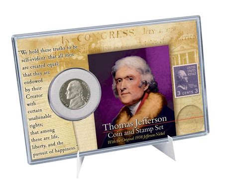 Thomas Jefferson Coin and Stamp Set - Coins of America