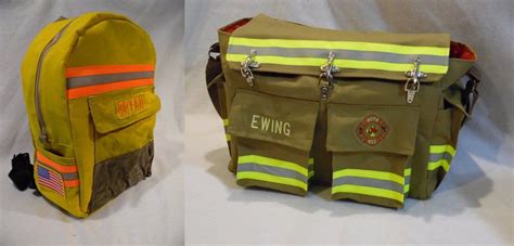 Recycled Firefighter Gear Bags | Firefighter gear, Recycled firefighter ...