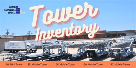 Tower Inventory Ready to Ship - Mobile Tower Manufacturer Inventory