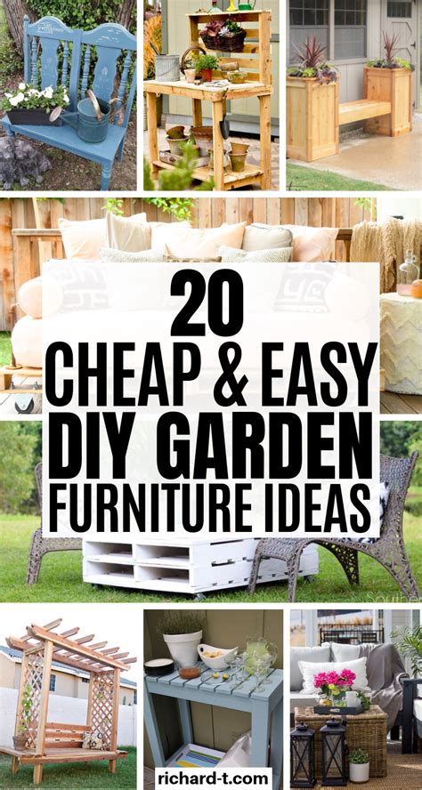 20 Must have DIY garden furniture ideas for your home! These DIY ideas ...