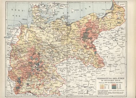 Map of Jewish Population in the German Empire, 1890 [3513x2554] : r/MapPorn