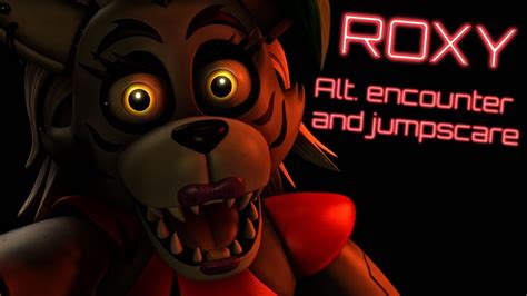 [FNAF / SECURITY BREACH] Roxy Alternate Intro & Jumpscare - YouTube