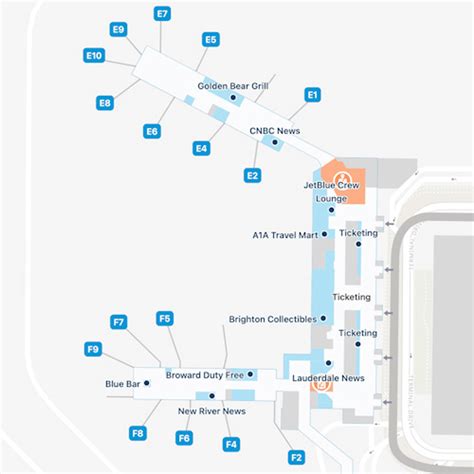 Fort Lauderdale Hollywood Airport Map | FLL Terminal Guide