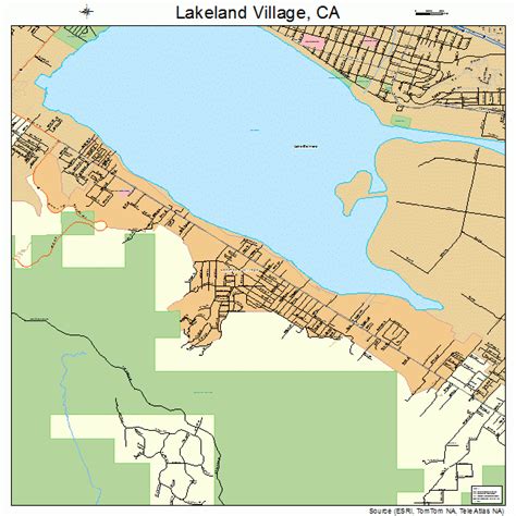 Lakeland Village California Street Map 0639598