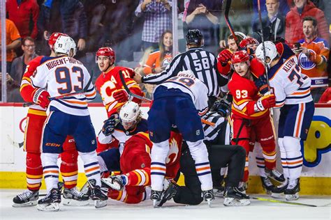 Oilers vs Flames - Deangelo Bertrand