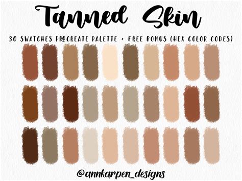 Tan Skin Color Palette Procreate Pin On Procreate Color Palettes | The Best Porn Website