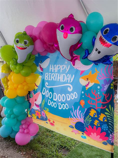 Baby shark 2nd birthday party – Artofit