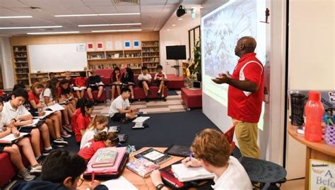 Middle School Classroom With Students