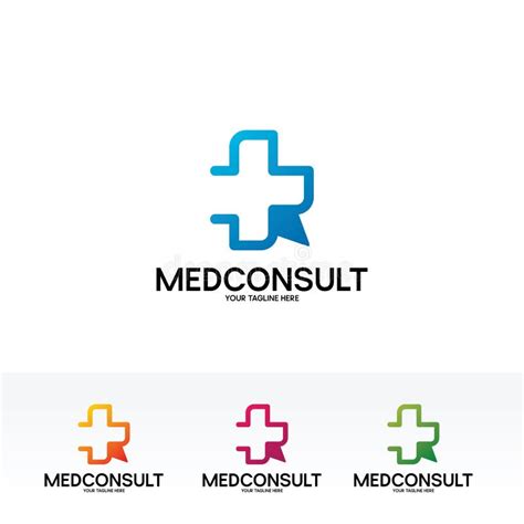 Medical Consult Logo Design Template Stock Vector - Illustration of ...