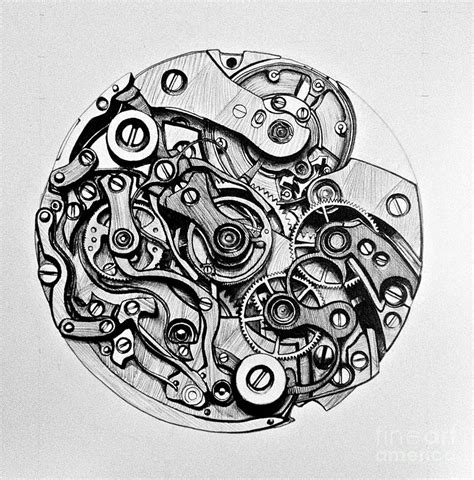 Clockwork Drawing by Dan Kalkman