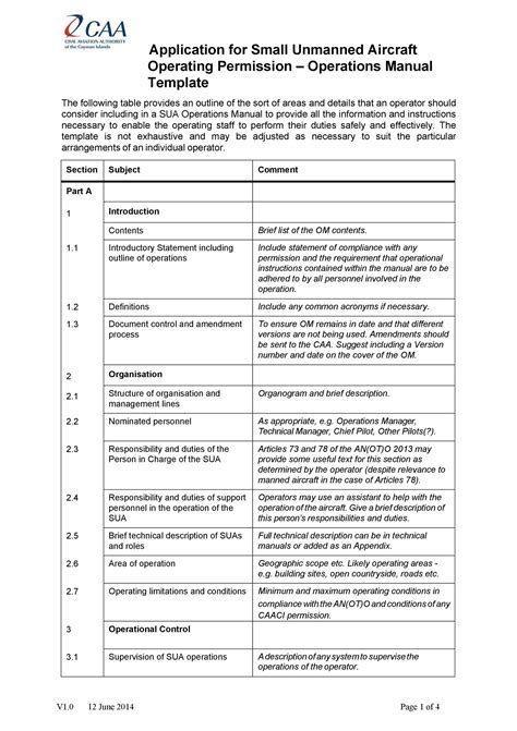 Manual Sample Template | PDF Template