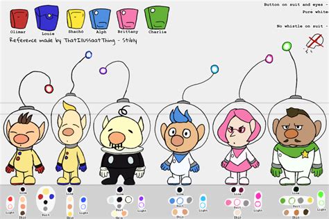 Pikmin Captains - Animation reference by ThatIllussaatThing on DeviantArt