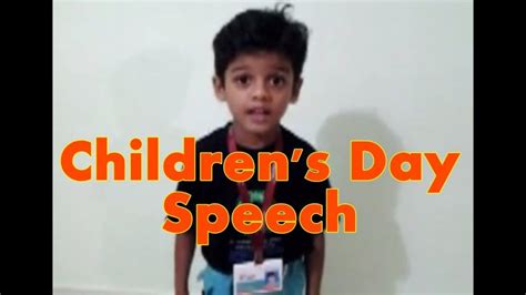 Childrens Day Speech - Soham Sahu