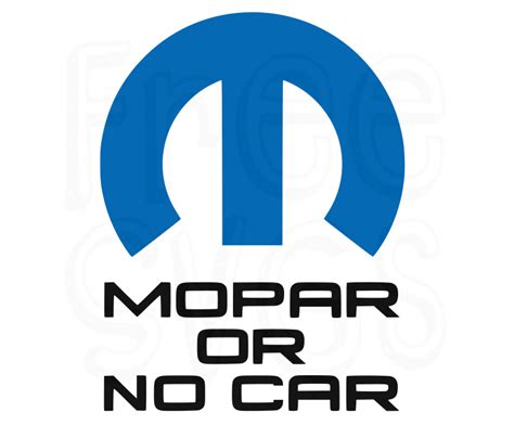 Mopar or No Car FREE SVG File - Free SVG Cut Files