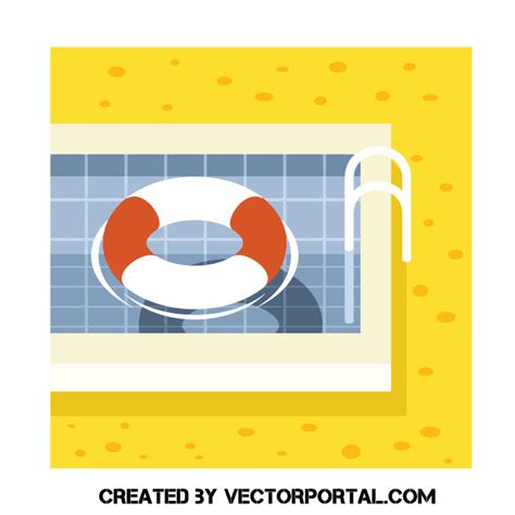 Swimming pool with floating lifeline Royalty Free Stock SVG Vector and ...