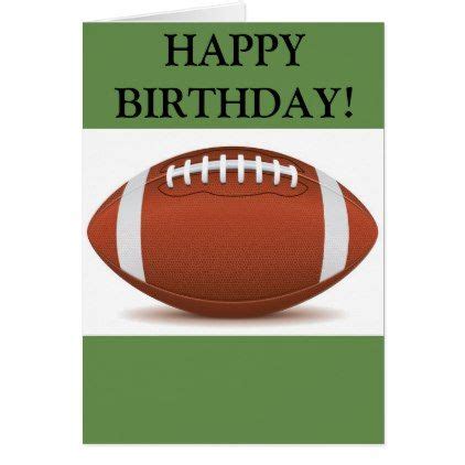 Happy Birthday Football Card - birthday diy gift present custom ideas ...