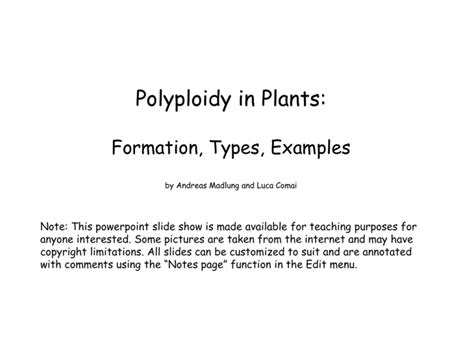 Polyploidy_Presentation