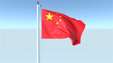 3D Animated Flag Of China - TurboSquid 1752953