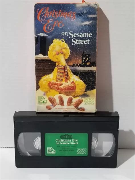 SESAME STREET - Christmas Eve on Sesame Street (VHS, 1987) VINTAGE Emmy ...