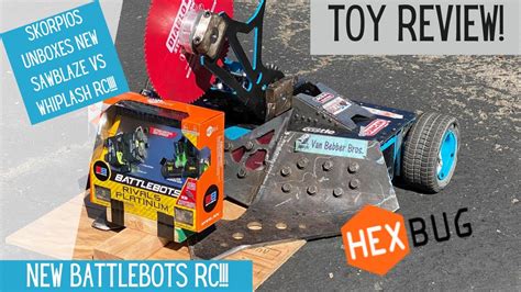 UNBOXING HexBug Sawblaze vs Whiplash Battlebots Platinum Rival sets ...