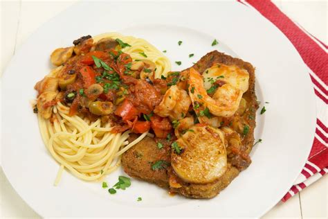 Sicilian Style Seafood Recipe with Eggplant and Pasta