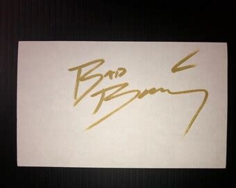 Bad Bunny Autograph - Etsy New Zealand