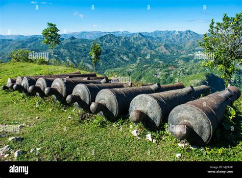 Old cannons before the Unesco world heritage sight the Citadelle ...