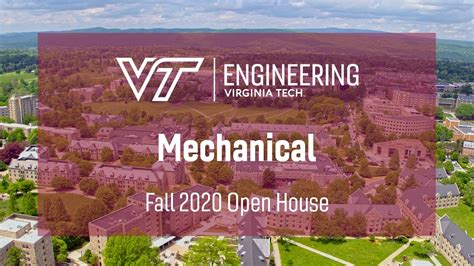 Virginia Tech Fall 2020 Open House: Mechanical Engineering - YouTube