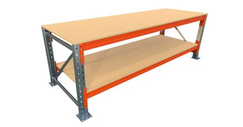 Pallet Racking Workbench 4.0m x 0.9m x 0.9m - Platinum Storage Solution