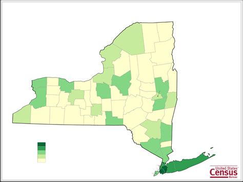 New York County Population Map Free Download