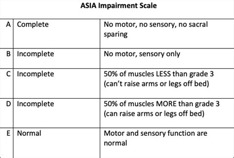 ASIA Impairment Scale - Understanding What It Is and How It Works