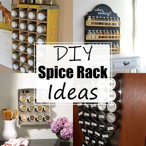 16 DIY Spice Rack Ideas For Your Kitchen - All Sands