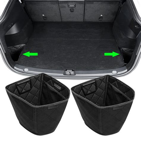 ShowEv Tesla Model Y Trunk Side Storage Organizer Bins Protector Pocket For Tesla Model Y 2020 ...