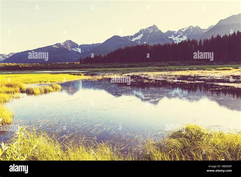 Mountains in Alaska Stock Photo - Alamy