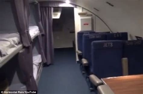 Revealed: INSIDE the President's $223m 'DOOMSDAY PLANE' that protects him against nuclear war ...