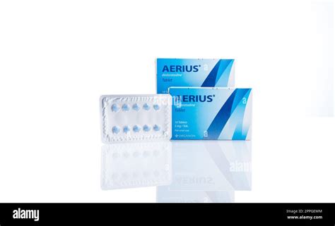 CHONBURI, THAILAND-OCTOBER 18, 2022: Aerius with packaging ...