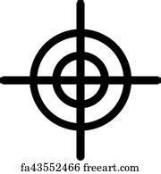 Free art print of Crosshair, target mark icon vector illustration. Crosshair, target mark icon ...