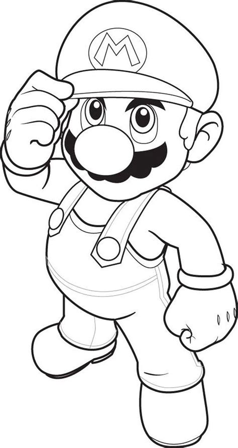 mario character coloring pages - Iniquitous Webzine Picture Library