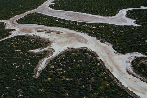 Aerial view of a dried up river 2215806 Stock Photo at Vecteezy