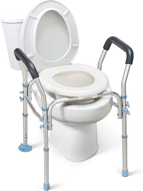 Handicap Toilet Seat Riser : Carex E-Z Lock Raised Toilet Seat, Adds 5 Inches to Toilet ...