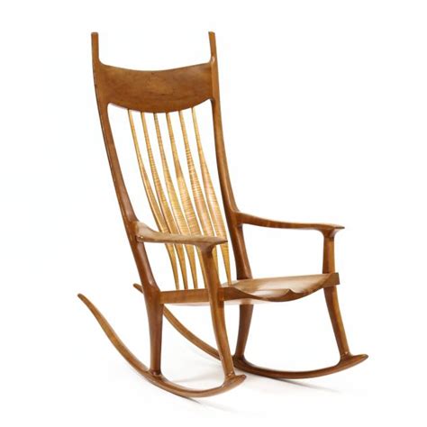 after Sam Maloof, Maple and Cherry Rocker (Lot 3069 - Modern ...